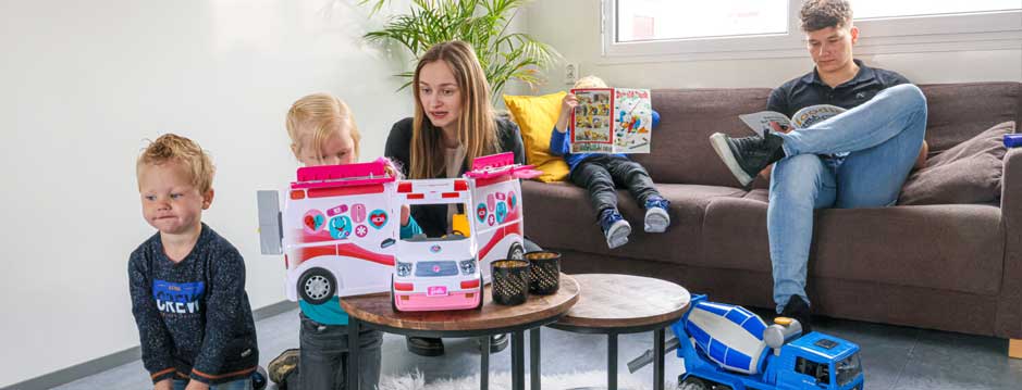 Voorbeeld van tijdelijke woonunit type e1