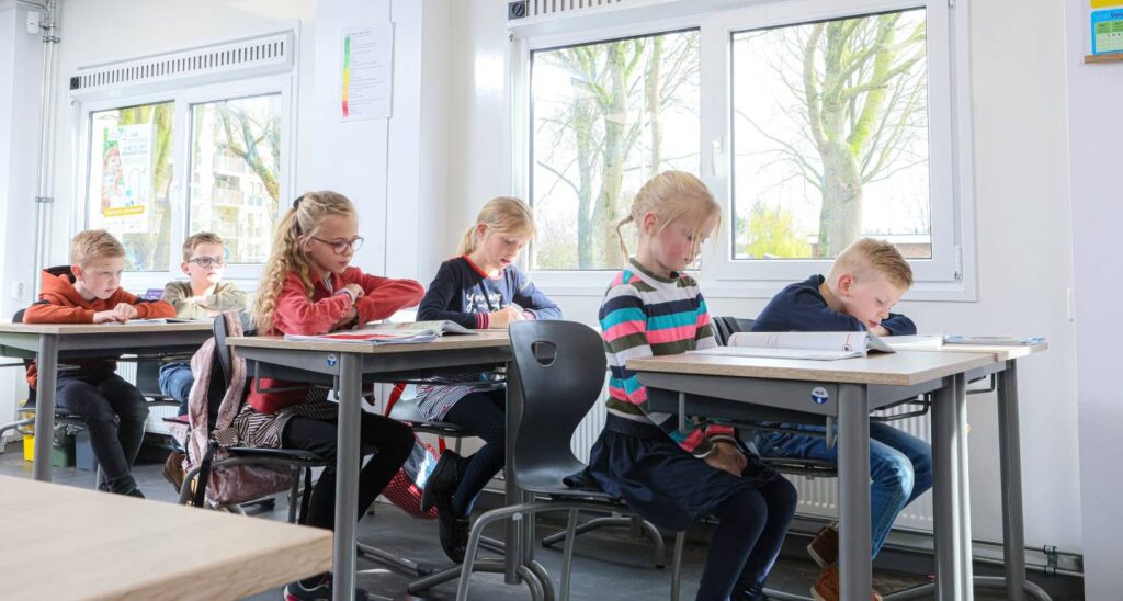 Flex Unit in gebruik als klaslokaal